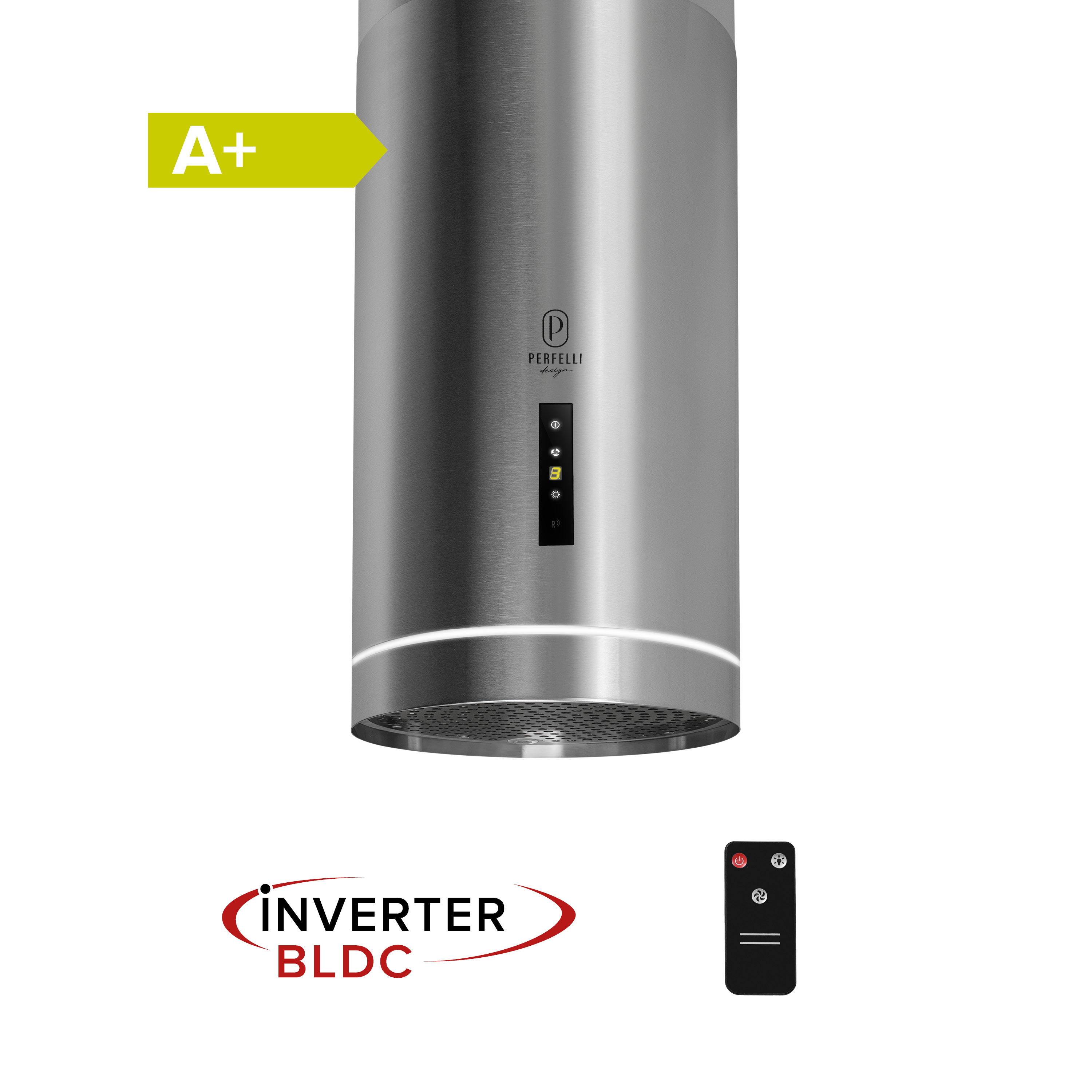 ➤Купити витяжку острівну PERFELLI DESIGN ISOLA 35 INOX SILENZIO в